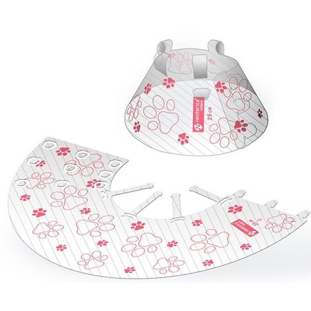 Neoterica Vetpro воротник для кошек и собак защитный реабилитационный пластиковый с фиксатором Click 25 см 432₽