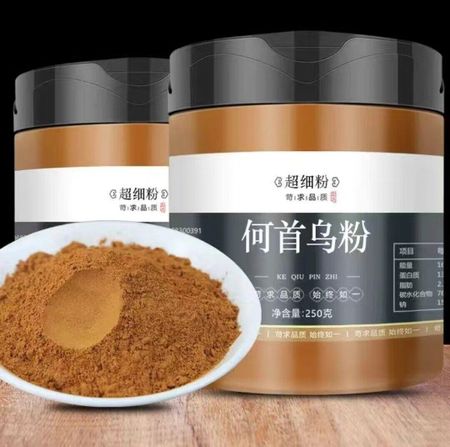 250 г дикого порошка Yunnan He Shou Wu Fo-ti, приготовленный Polygonum Multiflorum