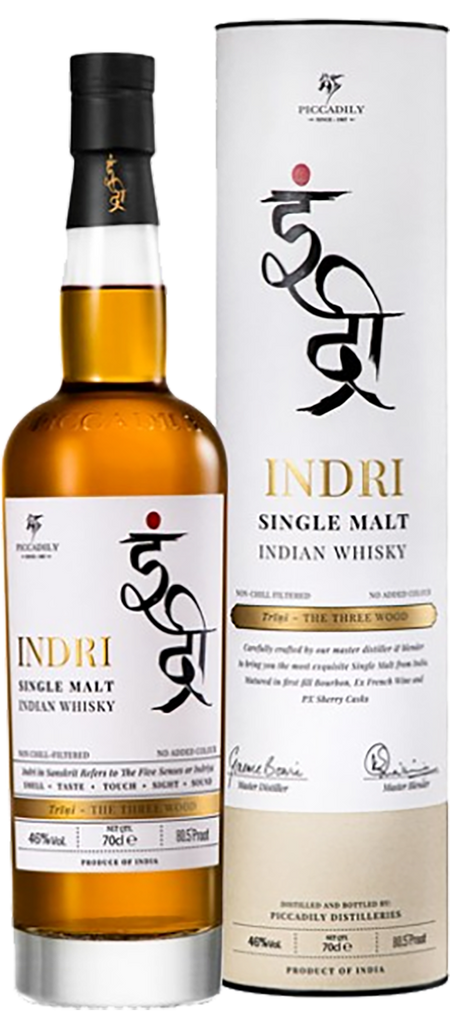 Trini Three Wood Indri Single Malt Whisky (gift box)