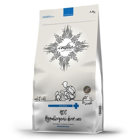 Craftia Galena Cat Hypoallergenic Derm Care корм для кошек при пищевой аллергии и кожи - 14 кг 2896₽