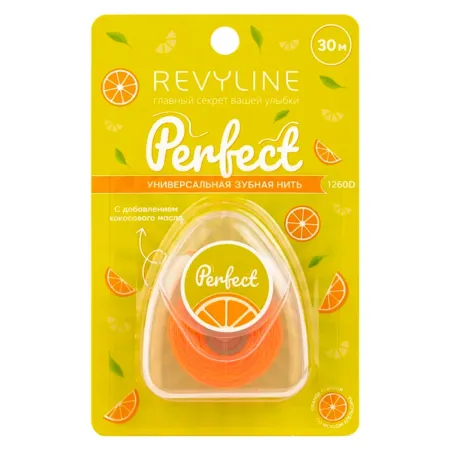Зубная нить Revyline Perfect Апельсин 30 м 350₽