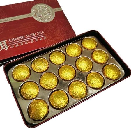15 шт./кор. Юньнань Нуосян Пуэр спелый чай Железная коробка Nuoxiang Mini Tuo Tea