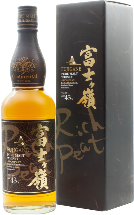 Fujigane Pure Malt Rich Peat Single Malt Japanese Whisky (gift box)