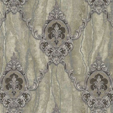 Обои Emiliana Parati Amuleto 83509 Винил на флизелине 1061005 КоричневыйСерый ДамаскМрамор 3000₽