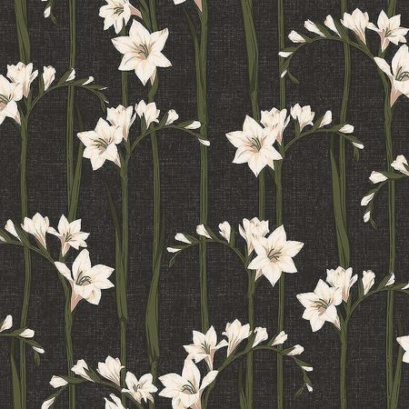Обои LOYMINA Origins ALS2 011 Винил на флизелине 11005 ЧерныйБежевый Цветы 16235₽