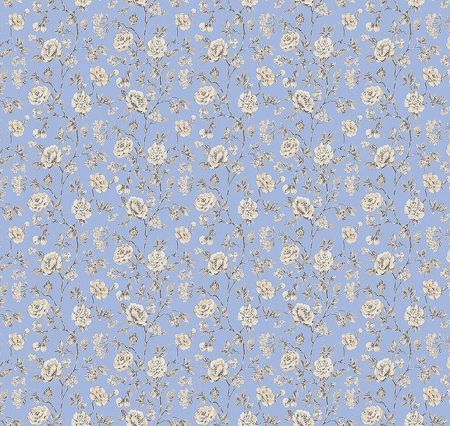 Обои Milassa Flos 3 021 Флизелин 11005 Голубой Цветы 6160₽