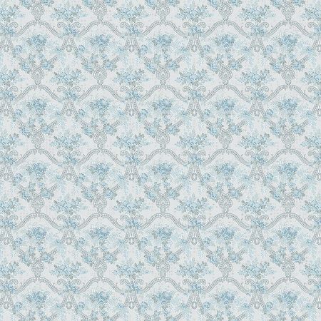 Обои Milassa Joli Joli2 006 Флизелин 11005 БирюзовыйГолубой ОрнаментЦветы 6160₽