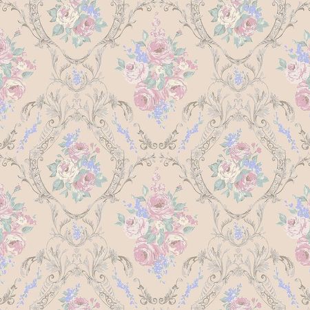 Обои Milassa Joli Joli4 002 Флизелин 11005 РозовыйБежевый ОрнаментЦветы 6160₽