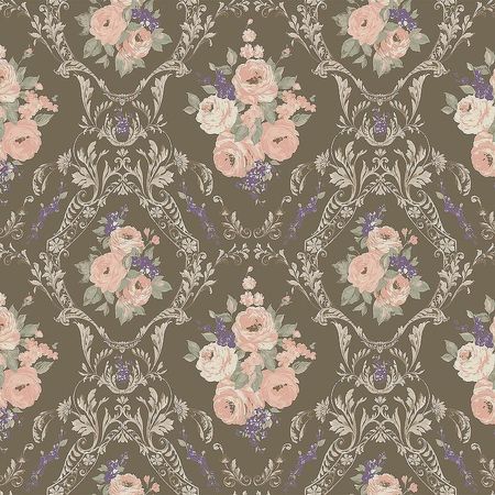 Обои Milassa Joli Joli4 0121 Флизелин 11005 РозовыйКоричневый ОрнаментЦветы 6160₽