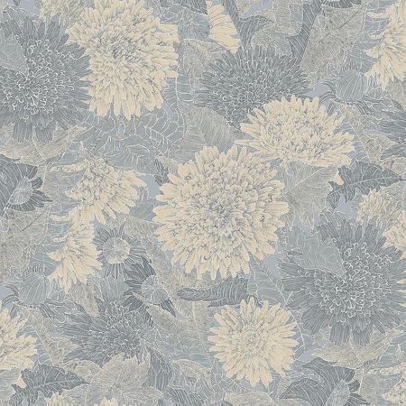 Обои Milassa Микадо KTS6 006 Флизелин 11005 Серый Цветы 6765₽