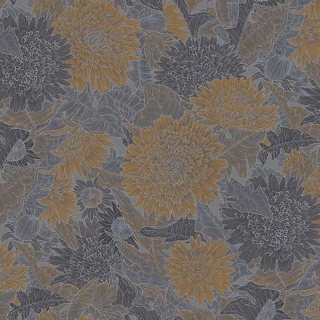 Обои Milassa Микадо KTS6 011 Флизелин 11005 КоричневыйСерый Цветы 6765₽