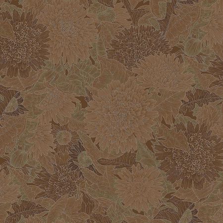 Обои Milassa Микадо KTS6 012 Флизелин 11005 Коричневый Цветы 6765₽
