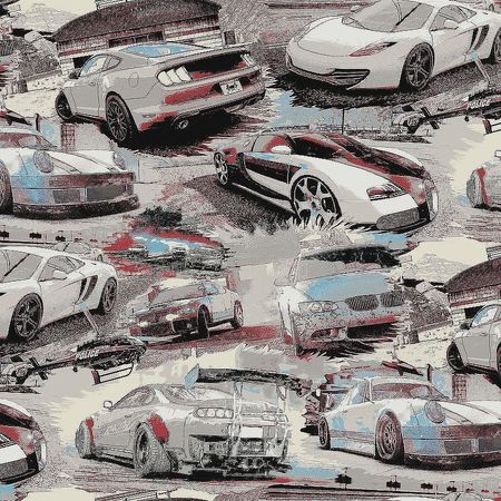 Обои детские Milassa Twins Twins17 011 Флизелин 11005 СерыйКрасный Детский 6160₽