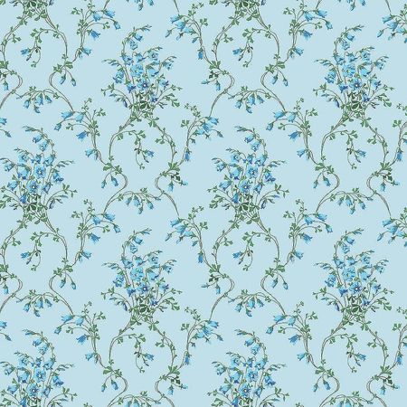 Обои детские Milassa Twins Twins9 006 Флизелин 11005 Голубой Цветы 6160₽