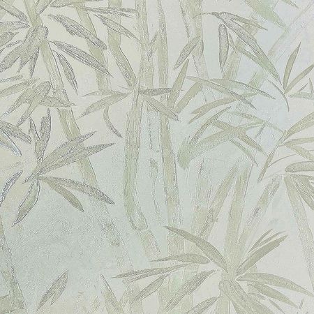 Обои Accento Sagano 286113 Винил на флизелине (1,06*10,05) Бежевый/Зеленый, Листья