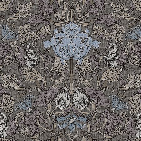 Обои LOYMINA British Style Garden BRIT11 004 Винил на флизелине 11005 КоричневыйСерый Листья 10890₽