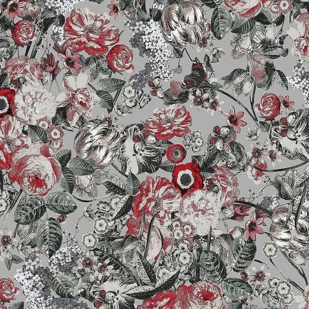 Обои LOYMINA La Belle Epoque BQ1 011 Винил на флизелине 11005 РозовыйСерый ЦветыБабочки 10175₽