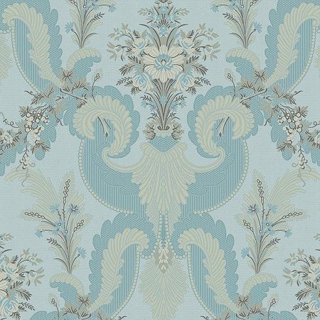 Обои LOYMINA La Belle Epoque BQ4 006 Винил на флизелине 11005 БирюзовыйГолубой ДамаскЦветы 12705₽
