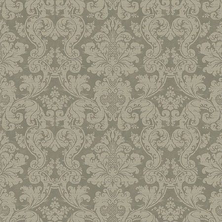 Обои Milassa Classic Estate EST1 005 Флизелин (1*10,05) Зеленый, Дамаск