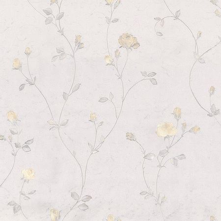 Обои Prima Italiana Monte Rosa 80671 Винил на флизелине 10610 СерыйЖелтый ЦветыОрнамент 3500₽