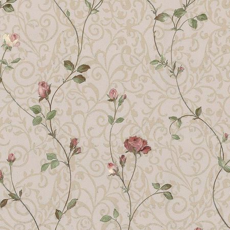 Обои Prima Italiana Colomba 80604 Винил на флизелине 10610 БежевыйЗеленыйРозовый ВензельЦветы 5200₽