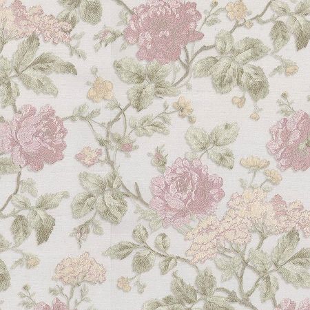 Обои Prima Italiana Carnevale 80703 Винил на флизелине 10610 СерыйЗеленыйРозовый ЦветыЛистья 5200₽