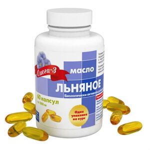 Льняное масло Капсулы по 1000 мг 60 шт