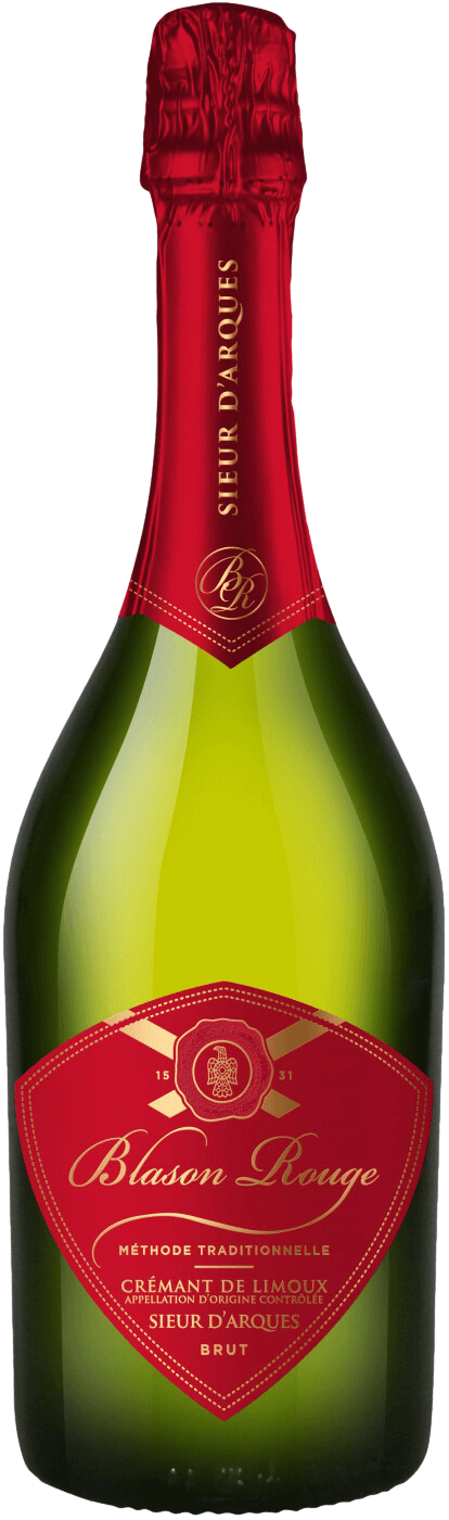 Blason Rouge Brut Cremant de Limoux AOC Sieur d'Arques