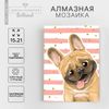 Алмазная мозаика с частичным заполнением на холсте