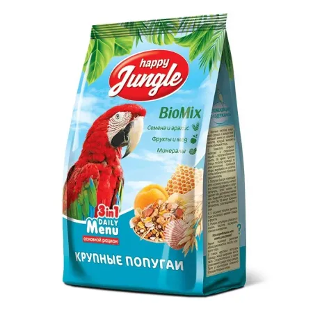 Happy Jungle сухой корм для крупных попугаев - 500 г 142₽