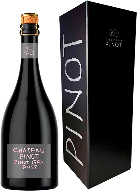 Pinot Gri Rose Extra Brut Kuban. Novorossiysk Chateau Pinot (gift box)