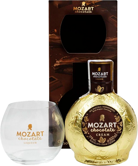 Mozart Chocolate Cream (gift box with a round glass)