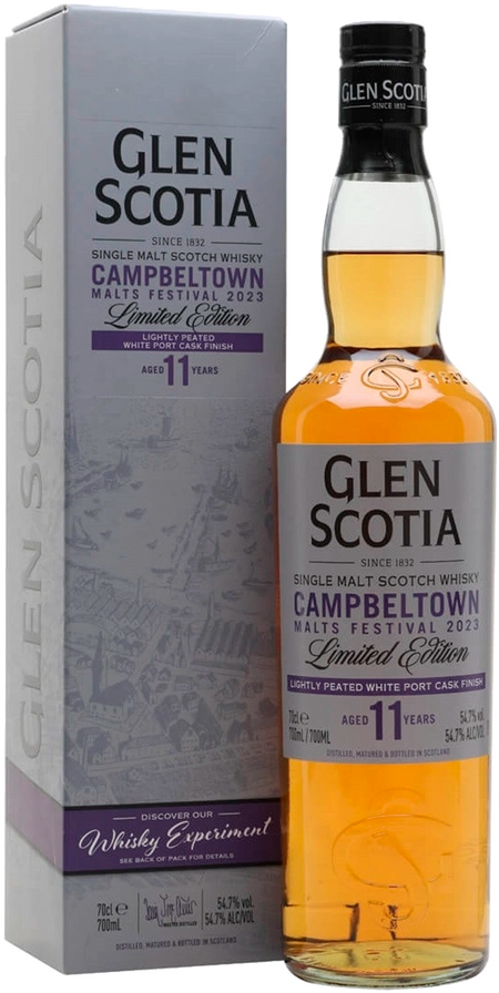 Glen Scotia Campbeltown 11 Y.O. White Port Cask Finish Single Malt Scotch Whisky (gift box)