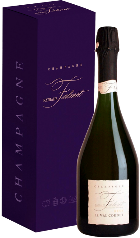 Nathalie Falmet Cuvee Le Val Cornet Champagne AOC (gift box)