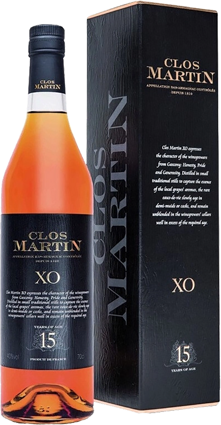 Clos Martin Bas Armagnac XO 15 y.o. (gift box)