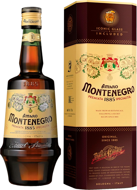 Amaro Montenegro (gift box with a glass)