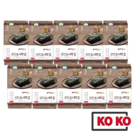 [GOMGOM] Корейские водоросли Кванчхон 5 г x 10 упаковок