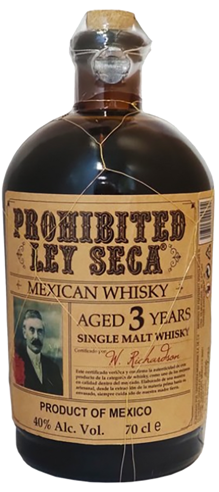 Prohibited Ley Seca 3 Years Old Single Malt Whisky