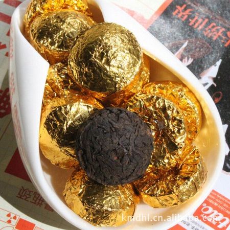 500 г Пуэр с оригинальным вкусом, маленький золотой Туо, Юньнаньский чай Пуэр, спелый чай, чай Туо