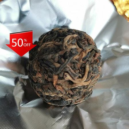 500 г Пуэр с жемчугом дракона рассыпной чай Золотой бутон с жемчугом дракона, спелый чай древнего дерева