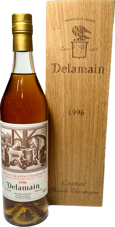 Delamain Grande Champagne Cognac Vintage 1996 Early Landed (wooden box)