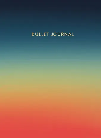 Книга для записей А5 160стр тчк. "Bullet Journal (закат)" с наклейками