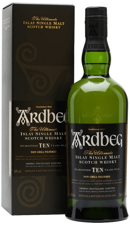 Ardbeg Single Malt Scotch Whisky 10 yo (gift box)