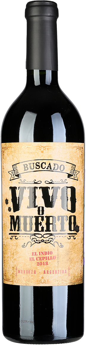 Buscado Vivo o Muerto El Indio El Cepillo Uco Valley 55 Malbec