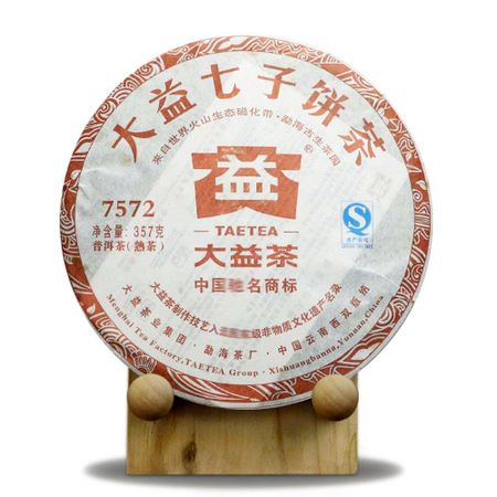 2012г. TAETEA Menghai 7572 Batch 202 Шу Пуэр 357г Дайи Спелый Пуэр Торт