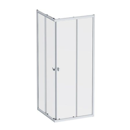 Душевой уголок AMPM Sunny 80х80 W87G-403-8080-MT профиль Хром матовый стекло прозрачное 28490₽