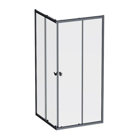 Душевой уголок AMPM Sunny 90х90 W87G-403-9090-BT профиль Черный матовый стекло прозрачное 30590₽