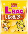 [Картофельные чипсы] Картофельные чипсы Calbee, размер L, упаковка Happy Butter ~ 118 г x 12 упаковок, большая емкость, много закусок для вечеринок, закуски