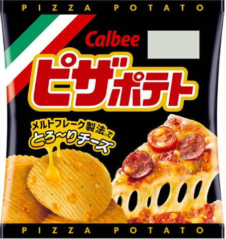 [Пицца Картофель] Calbee Pizza Potato 22 г x 12 пакетиков, размер порции, закуска, закуска, закуска, сыр