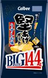 [Картофель катааге] Картофель катааге Calbee BIG со вкусом светлого шио 144 г x 12 пакетов Большая емкость Много закусок для вечеринок темно-синий